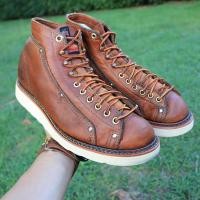 ราคา ส่งฟรี 7 5Us 25 5cm Thorogood Mens American Heritage Lace To Toe Roofer Boots Pre owned Authentic (20832880480)