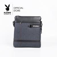 ราคา Playboy กระเป๋าสะพายข้างผู้ชาย ลิขสิทธิ์แท้รุ่น ST B234PBM253 ดีไซน์ทรงแมสเซนเจอร์ PVC แต่งอะไหล่ลายเส้น มี 2 สี สีดำและสีน้ำเงิน (21067021387)