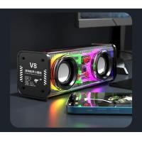 ราคา V8เสียงบลูทูธสไตล์ Cyberpunk V8ลำโพงคู่ BassA88ซีรีย์ลำโพงบลูทูธปริมาณมาก ลำโพงบลูทูธการ์ดปืนใหญ่เหล็กขนาดเล็กเสียง Mecha Double Sound แบบโปร่งใส (21074370830)