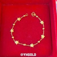 ราคา สร้อยข้อมือทอง1สลึง YHGOLD ลายเม็ดมะยม ทองคำแท้96 5 ทองเยาวราชทักแชทเลือกลายได้ค่ะ (12347301943)