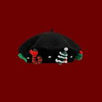 ราคา Womens Beret Hat Student Painter Beret Hat Winter Warm Beret Hat Christmas Gift Beret Hat Red Wool Beret Hat (20639269957)