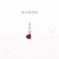 ราคา MARON Happy Dream Heart Pendant with Rhodolite Garnet ชุบ Rose Gold จี้พลอยโรโดไลท์การ์เน็ต นิยามความสุขดั่งฝันยามฟ้าหลังฝน (21093378984)