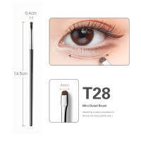 ราคา แปรงสำหรับแต่งหน้าอายแชโดว์4 1ชิ้นอายไลเนอร์แบบเนียนแปรงแปรงแต่งสีขอบตาแปรงคิ้วขนตา (17322327451)