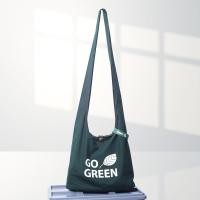 ราคา กระเป๋าGogreen ถุงผ้าพับได้ ถุงผ้าshopping ย่ามรักษ์โลก สีเขียว พร้อมสายรัดจัดเก็บ (21200506526)