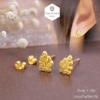 ราคา ต่างหู1กรัม แป้นทอง ทองคำแท้96 5 ขายได้จำนำได้ มีใบรับประกัน ต่างหูทอง ต่างหูทองแท้ (21105829230)