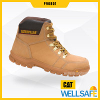 ราคา CATERPILLAR SHOES รองเท้าเซฟตี้ CAT หุ้มข้อ หัวเหล็ก พื้น Cement รุ่น Outline p90801 กันลื่น กันไฟฟ้า Catfootwear (13356015174)
