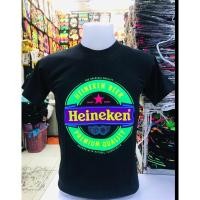 ราคา สไตล์ใหม่ BEER HEINEKEN เสื้อยืดสีสะท้อนแสง คอกลม (20468706275)