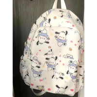 ราคา กระเป๋าเป้สะพายหลัง Hello Kitty สำหรับผู้หญิงกระเป๋าผ้าใบแบบสบายๆกระเป๋าลายการ์ตูนกระเป๋าสะพายไหล่ (21232595002)