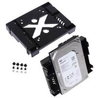 ราคา 5 25 Optical Drive Position to 3 5 to 2 5 inch SSD 8CM Fan Hard Drive Holder (9969980730)