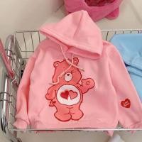 ราคา เสื้อเด็กผู้หญิง แขนยาว มีฮู้ด ลายการตูนมีแคร์แบร์ สีชมพู สีม่วง สำหรับเด็ก อายุ 3 12 ปี (20985367928)