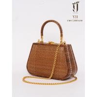 ราคา กระเป๋าย่านลิเภาทรงร่วมสมัยสีน้ำตาล พร้อมส่ง (19230146571)