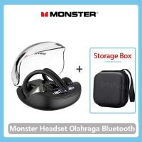 ราคา ของขวัญฟรี Monster 202 iSport Lite หูฟังไร้สายบ Bluetooth 5 3 TWS หูฟังกีฬาหูฟังแบบเกี่ยวหูกันน้ำไฮไฟสเตอริโอหูฟังตัดเสียงรบกวนพร้อมไมโครโฟนจอแสดงผล LED (21193595961)