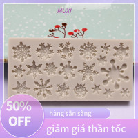 ราคา HOT SALE MUXI คริสต์มาสเกล็ดหิมะรูปแบบซิลิโคนแม่พิมพ์ช็อกโกแลตเค้กอบไม่ติด (20365382352)