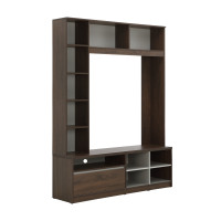 ราคา Furinbox ตู้วางทีวี Hutch รุ่นลัคกี้ ขนาด 150 ซม สีวอลนัท เทา (20918700846)