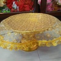 ราคา ผ้ารองพาน ผ้ารองสินสอด ขนาดเส้นผ่าศูนย์กลาง 55ซม ผืนละ55บาท (4445898529)