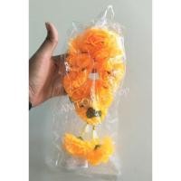 ราคา ด่วน พวงมาลัยดอกดาวเรืองผ้า กลม จิ๋ว สูง 25 ซม KM4 12326 มีจำนวนจำกัด (15929858524)