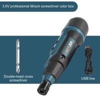 ราคา ไขควงไฟฟ้า3 6V 2Nm พร้อมไฟฉายสกรูแยกชิ้นส่วนขนาดเล็กชุดไฟฟ้าขนาดเล็กแบตเตอรี่ลิเธียมไขควง (20518395369)