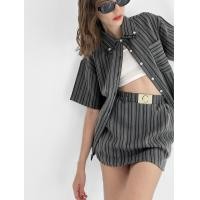 ราคา Cassie stripes Top shirt เสื้อเชิ้ตแขนสั้น oversize (21220177211)