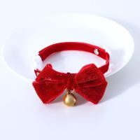 ราคา ปลอกคอกำมะหยี่สไตล์จีนสีแดงแมวสัตว์เลี้ยงปลอกคอกำมะหยี่อุปกรณ์ระฆังฟอยล์ลูกแมวลูกสุนัขโบว์เนคไทสำหรับสำหรับแมวสัตว์เลี้ยงปีใหม่ (18138915537)