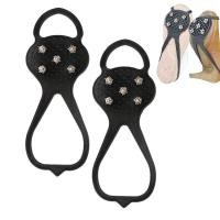 ราคา Non Slip Shoe Cover 2pcs Boot Snow Traction Portable Shoe Snow Grips Slip on Boots Shoes Cover Multifunctional Non Slip Shoe Ice Grippers for Hiking Fishing Climbing generous (20869718150)