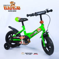 ราคา จักรยานเด็ก จักรยาน 2 4 ปี จักรยาน มีล้อเสริม มีเบรกหน้า กระดิ่ง ล้อโฟมตัน (20952668084)