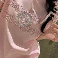 ราคา เสื้อยืดYSL คอกลม งานปักเพชร สวยๆใส่แล้วดูลุคคุณหนูน่ารัก ของใหม่100 (20608528666)