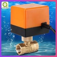 ราคา ลดล้างสต๊อก 1 2 Electric Ball Valve AC 220V ทองเหลืองซึ่งมีเครื่องยนต์แข่งรถไฟฟ้าวาล์ว 2 WAY 3 Wire 1 6Mpa ด้าย Electric Ball Valve DN (2832302961)