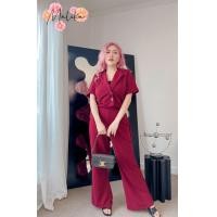 ราคา พร้อมส่ง ชุดเซ็ทสาวอวบ เสื้อ กางเกงขายาว ชุดเซตสาวอวบ ชุดเซตไซส์ใหญ่ ชุดเซ็ทขายาวสาวอวบ (18413271667)