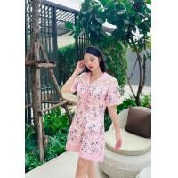 ราคา ขุดจั้มขาสั้นลายดอกมี2สี (18081807584)