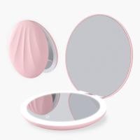 ราคา กระจกแต่งหน้า LED สำหรับเดินทางกระจกพับขยายขนาดพกพาชาร์จไฟได้ขนาด3 5นิ้วกระจกขนาดเล็กพกพาได้มือถือกระจกพับแบบพกพาสองด้านสำหรับกระเป๋า (21012228274)