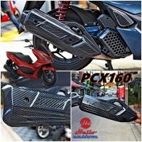 ราคา ครอบกันร้อนท่อ PCX160 2021 2023 ลายเคฟล่า MHR ครอบทับของเดิม PCX 160 (21211579780)