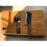 ราคา เขียงไม้แผ่นเดียว 20 35 wood cutting board chopping boards wooden cutting board steak ถาดไม้ มีด้ามจับ เขียงสเต็ก เขียงเกาหลี เขียงสับหมู cutting board (12360566349)