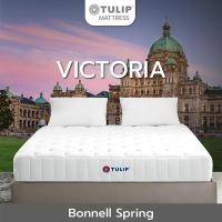 ราคา ที่นอน Tulip รุ่น VICTORIA วิคตอเรีย ที่นอนระบบบอนเนลล์สปริง แบบมาตรฐาน ผ้าทอสีขาวดีไซน์โมเดิร์น หนา 10 นิ้ว (20827865096)