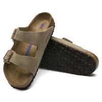 ราคา Birkenstockรองเท้าแตะ Products Arizona Suede Leather Taupe Sandals For Men and Women (20225368470)