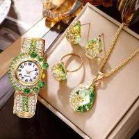 ราคา นาฬิกาฝังเพชรนาฬิกาควอตซ์สำหรับผู้หญิงนาฬิกาข้อมือหรูหราแฟชั่นสำหรับผู้หญิงชุดเครื่องประดับสุภาพสตรี relogio feminino (21170839045)