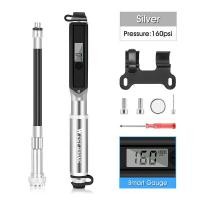 ราคา WEST BIKING ปั๊มจักรยานแรงดันสูง160PSIปั๊มเกจดิจิตอล LCD สายวัด MTB จักรยานเสือหมอบ Schrader Presta วาล์วปั๊มปั่นจักรยานแบบพกพา (10400388417)