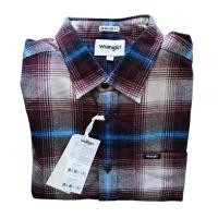 ราคา Wrangler เสื้อเชิ้ตชายแขนยาว ผ้าไม่ยืด ลายสก๊อต ของแท้ รุ่นนี้โอเวอร์ไซส์ (21081717408)