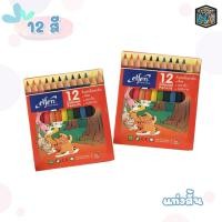ราคา ELFEN สีไม้ ดินสอสี ขนาด 12 และ 24 สี ตราเอลเฟ่น แท่งสั้น แท่งยาว กล่อง (20391743184)