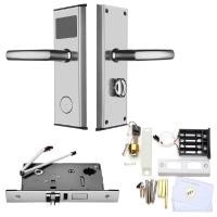 ราคา RFID Intelligent Digital Card Key Unlock Hotel Stainless Steel Door Lock Anti rust and Anti corrosion Stable Memory DC 6V Gold Silver (20336569255)