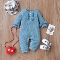 ราคา ชุดสปริงขายดีเด็กผู้หญิงผ้านิ่มมีชุดหมีสำหรับเด็กทารกจับจีบเสื้อแขนกว้างสำหรับฤดูใบไม้ร่วงชุด0 3y ชุดติดกันสำหรับทารก (20622845205)