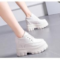 ราคา OhBlablaShoes พร้อมส่ง รองเท้าทรงเตารีด เชือก 11ซม สีขาวครีม (19805116731)