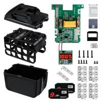 ราคา เคสแบตเตอรี่9 0Ah BL1890สำหรับ Makita 18V แบบทำ6 0Ah ด้วยตัวเองพร้อมแผ่น BMS ป้องกันการชาร์จไฟสามารถติดตั้งแบตเตอรี่ได้15ก้อน (21171242657)
