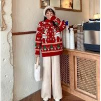ราคา ชุดคริสมาส เสื้อไหมพรม เสื้อกันหนาวคู่รัก เสื้อแขนยาวไหมพรม เสื้อกันหนาวสีแดง ลายน่ารักๆ ต้อนรับวันคริสมาสต์ (17048568697)