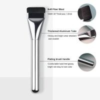 ราคา แปรงรองพื้น แปรงลงรองพื้นหัวแบน Foundation Brush แปรงแต่งหน้า แปรงเกลี่ยรองพื้น เกลี่ยง่าย ขนนุ่ม ไม่บาดหน้า 1 ชิ้น (21110621833)