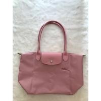 ราคา Gift women bag new LONGCHAMP Le Pliage Green environmental protection bags medium size long handle Waterproof nylon shoulder bag L2605919P72 Pink made in france (20901425157)