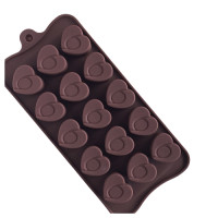 ราคา แม่พิมพ์ขนม พิมพ์ซิลิโคน พิมพ์วุ้น พิมพ์ช็อค รูปหัวใจ 15 ช่อง (18847365145)