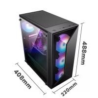 ราคา X99 dual Channel King E ATX ATX M ATX ITXI GAMINGคอมพิวเตอร์แก้วโปร่งใสแสงARGB Synchronizedกรณีคอมพิวเตอร์ (20644205822)