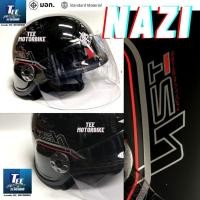 ราคา หมวกันน็อค INDEX NAZI A8 อินเด็กซ์ นาซี เอ 8 สีดำเงา (10134028547)