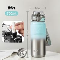 ราคา TKK 700ml กระติกน้ำเก็บความเย็น สแตนเลส 316 พร้อมหลอดดูดสปริง แก้วเก็บความเย็นความร้อน thermos Tumbler รุ่น 2025 (21153043612)