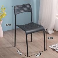 ราคา VIGOR เก้าอี้พลาสติก42x45x80cm เก้าอี้ทานอาหาร เก้าอี้นวม เก้าอี้สำนักงาน ที่นั่งและหลัง ระบายอากาศ วางซ้อนกันได้ รับน้ำหนักได้ 500KG (21057070224)